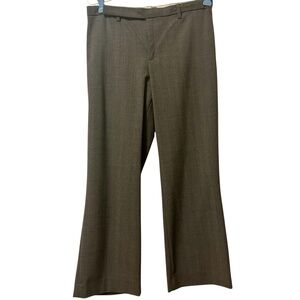 GAP Y2K Charcoal Pinstripe Cropped Wool Dress Pants Size 2